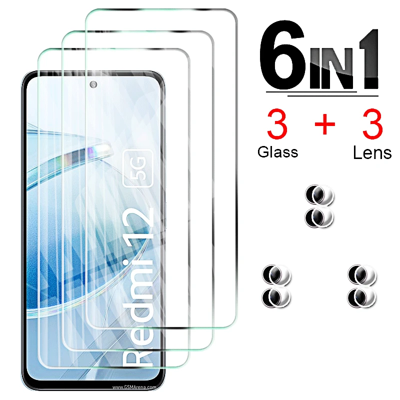 Tempered Glass for Xiaomi Redmi 12 5G 4G 12C Full Cover Protective Glass Screen Protector for Xiaomi Redmi Note 12 Pro 12s Glass view 2