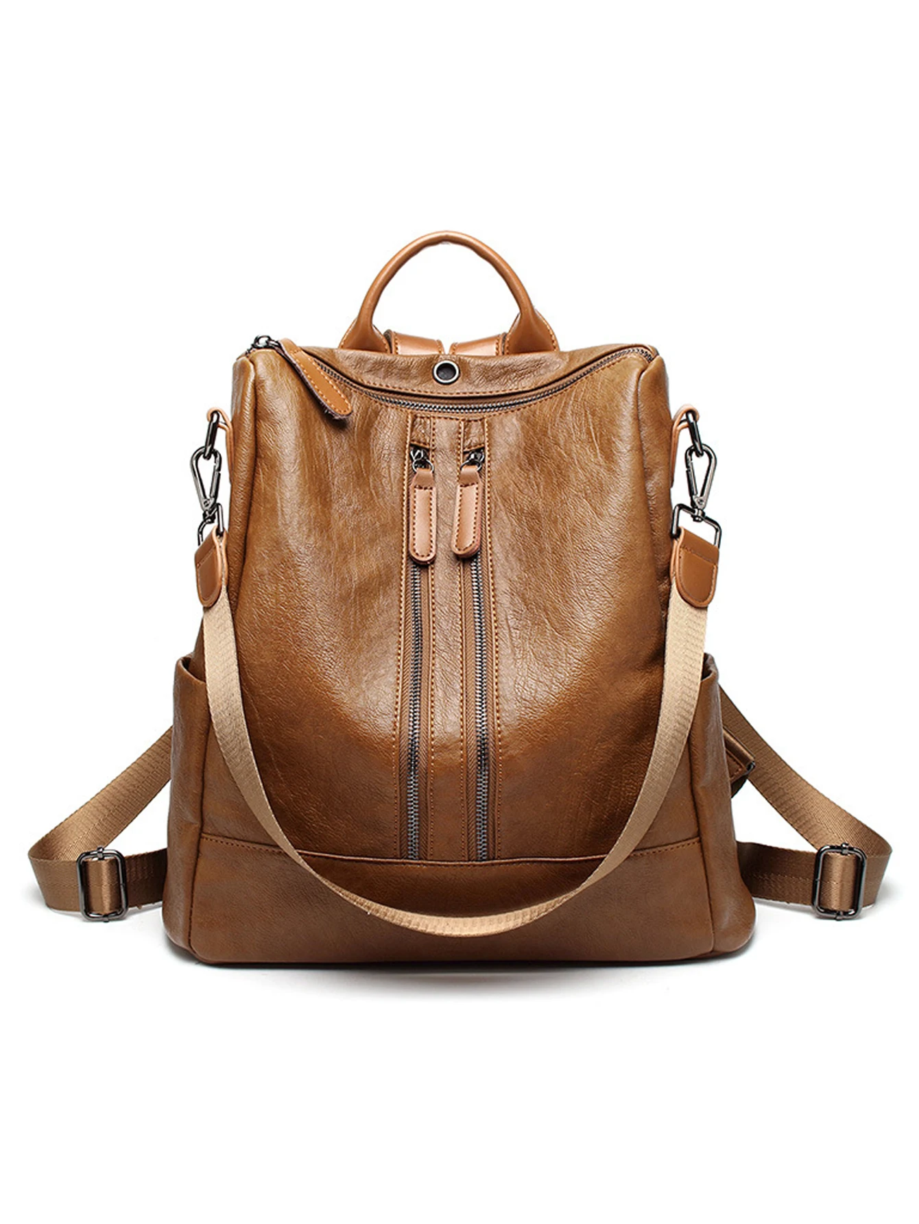 

New retro fashion large capacity multifunctional portable backpack suitable for daily shopping and short trips