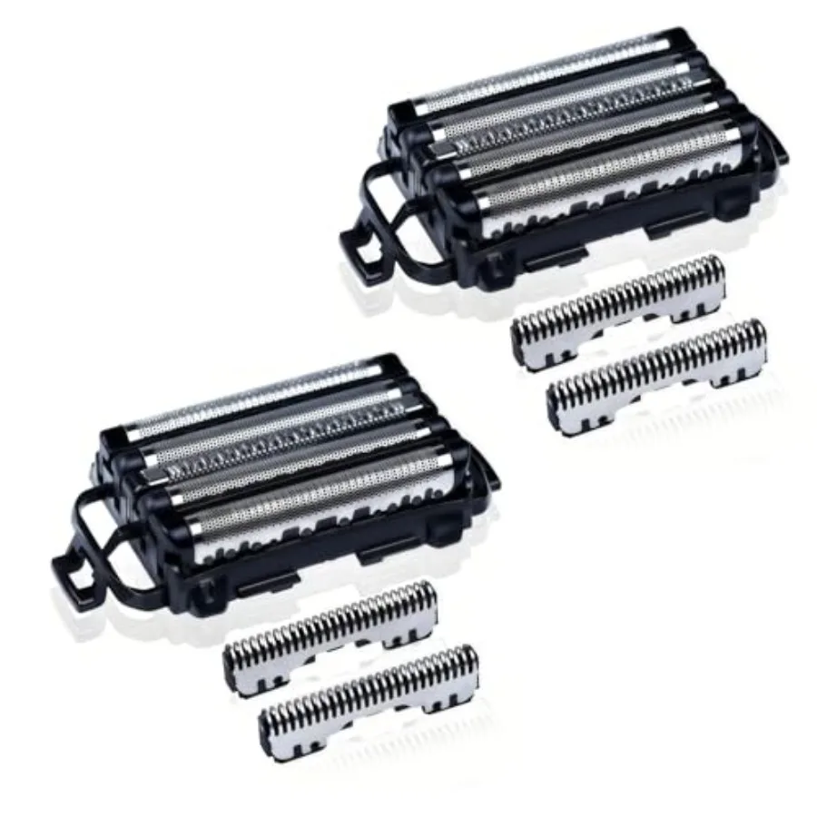 

2 Pack WES9032P Shaver Replacement Foil Outer Foil and Inner Blad Compatible with Panasonic ARC5 5-Blade Shavers ES-LV97-K, ES-