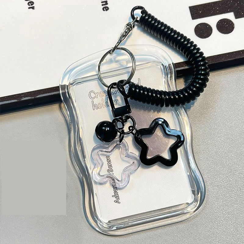 Bus Simple Transparent ins Card Cover Student Campus Meal Card Subway ID Card Star Chasing Protection Cover