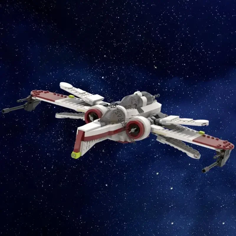 

New 518Pcs Famous Star Battle Movie Moc Arc Starfighter Model Diy Creative Ideas KidToy Birthday Chris Gift Custom Puzzle 75402
