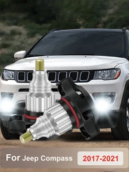 2x LED Daytime Running Lights for Jeep Compass 2017 2018 2019 2020 2021 Canbus PSX24W PSX24 2504 DLRs Bulb Parking Lamp Daylight