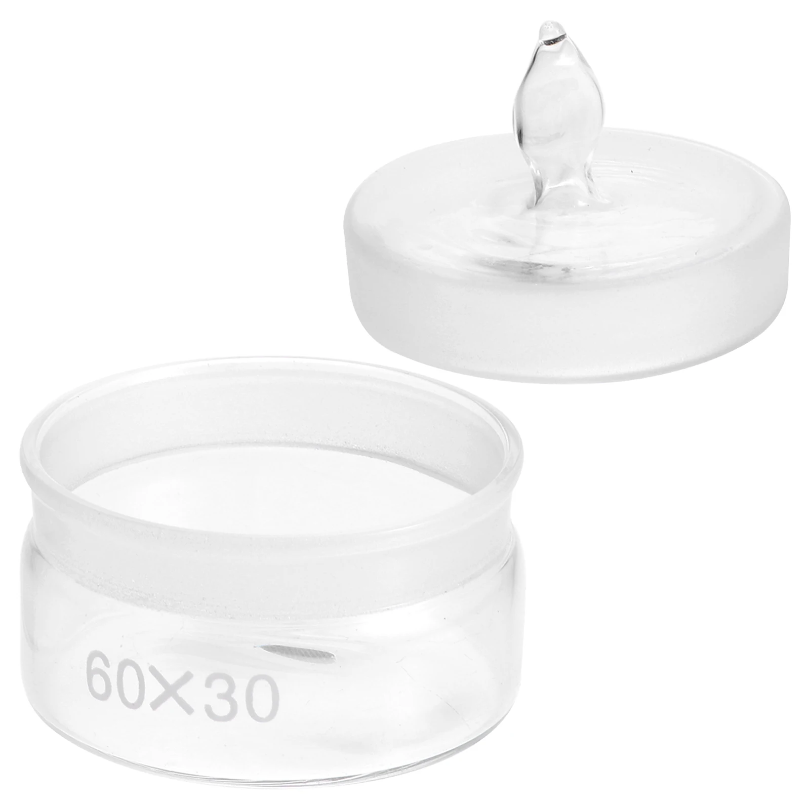

1Pcs Glass Weighing Bottle 60x30mm Low Form Precision Container for Sample Analysis Laboratory Sealing Storage Use