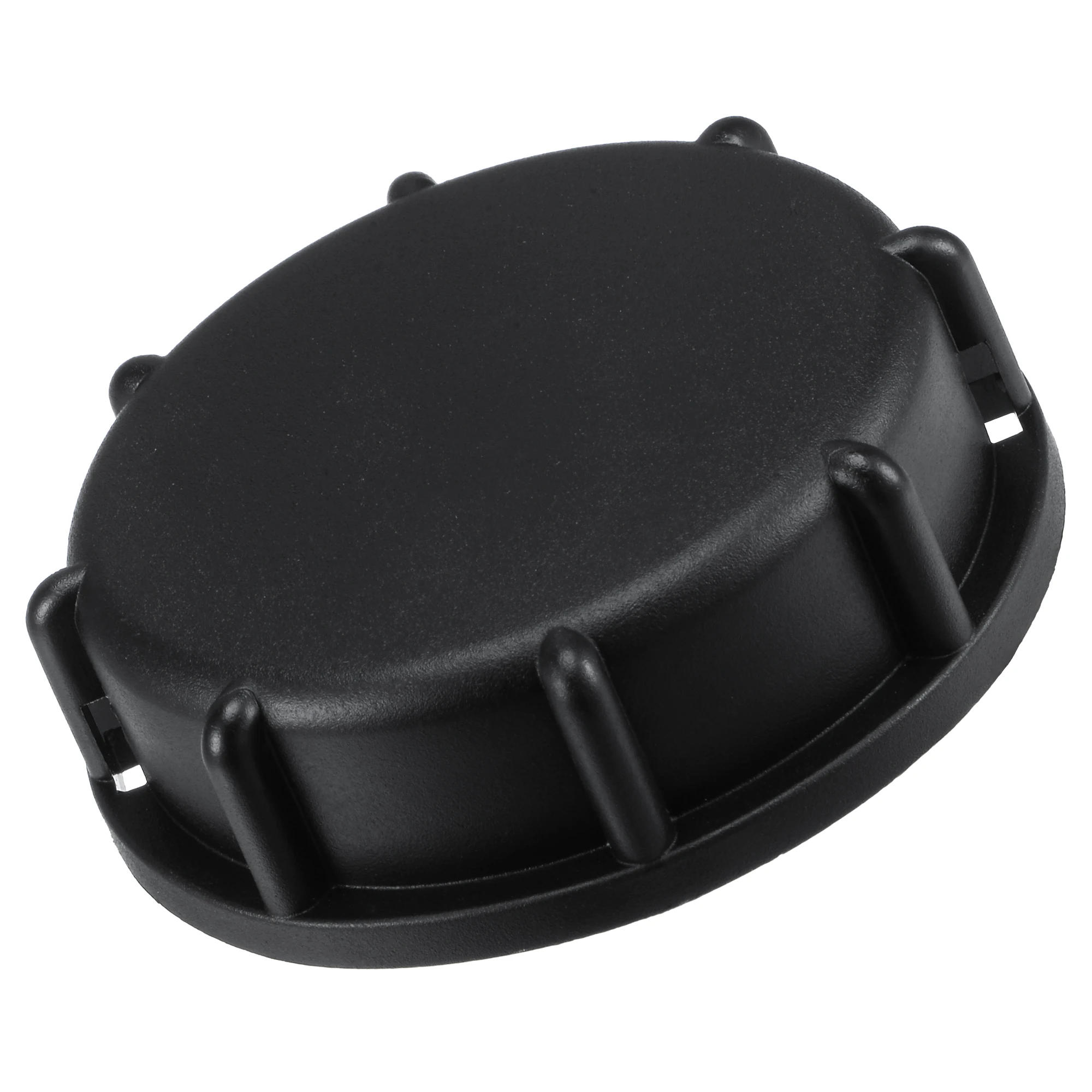 Uxcell IBC Tank Adapter 55mm ID Coarse Female Thread Plastic Water Tote Solid Cover Lid Cap with Gasket Black