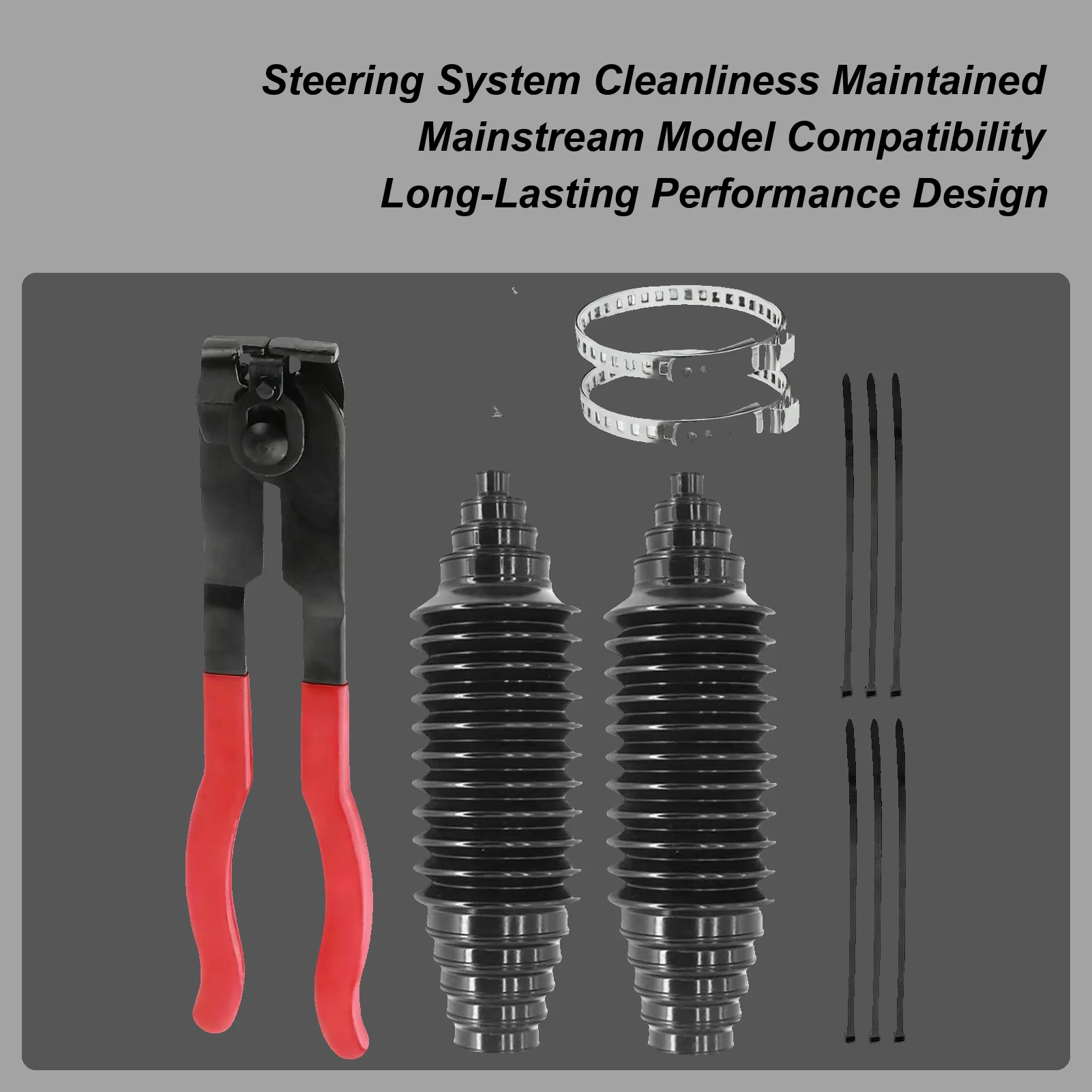 

Автомобильный комплект рулевой рейки, универсальный комплект из 2 предметов, пылезащитный автомобильный аксессуар, пылезащитный чехол для рулевой рейки для внедорожника, автомобиля на колесах, зима, холод