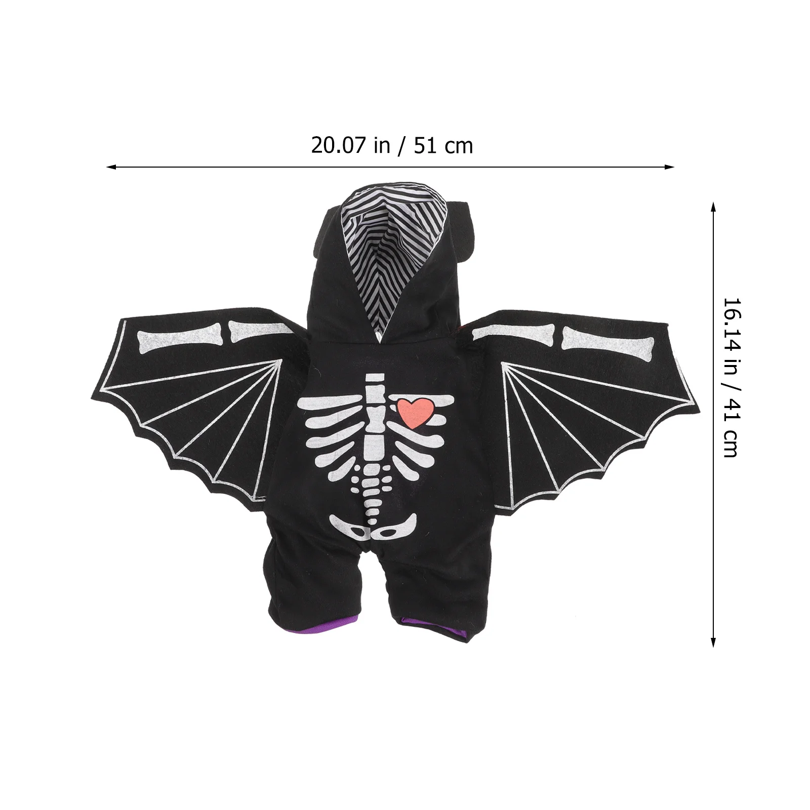 

Halloween Bat Transformation Dog Costume Puppy Durable Polyester Outfit Perfect for Halloween Party Pet Clothes