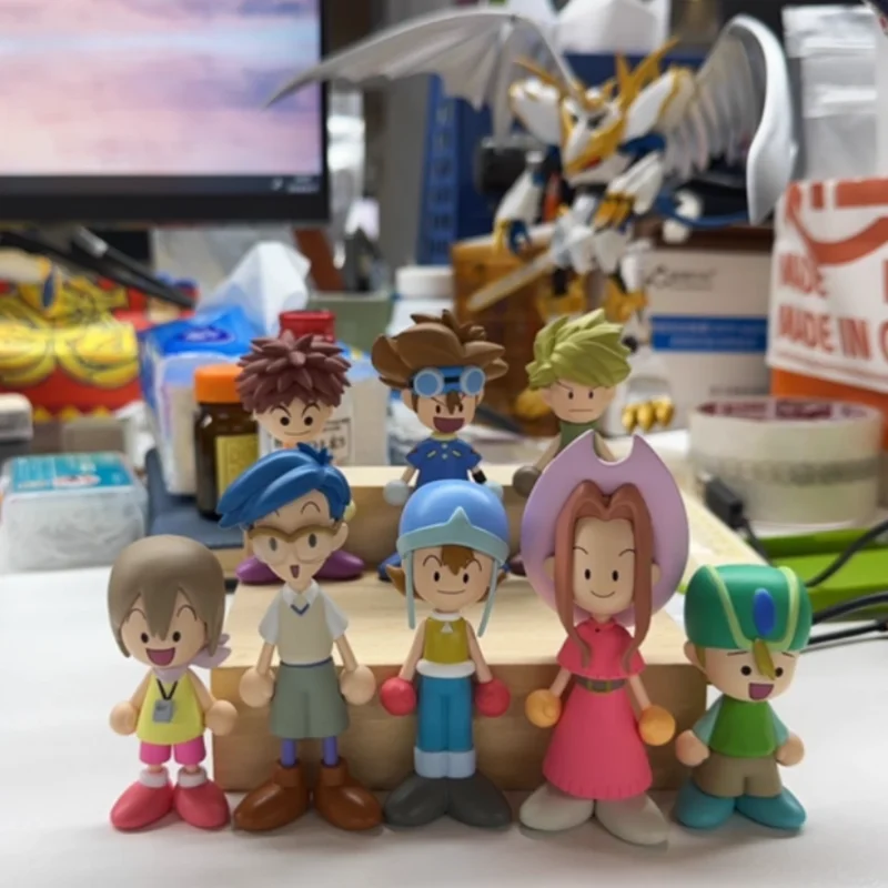 

Digimon Adventure Pendant Action Character Model Eight Gods Taiichi Ishida Yamato Q-Version Doll Decoration Surprise Blind Box