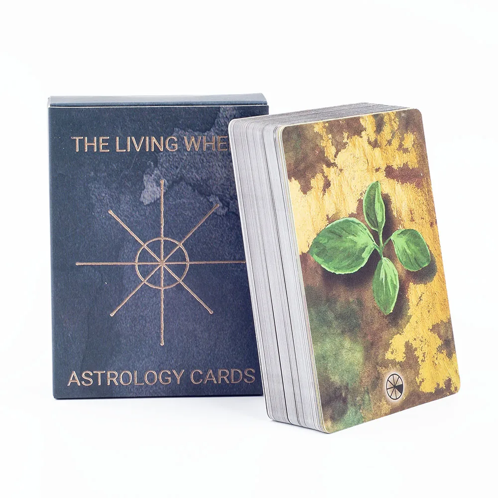 The Living Wheel Astrology Cards 55 Oracle Cards Deck for Fortune Telling and Divination Perfect for Board Games 8.8*6.3cm