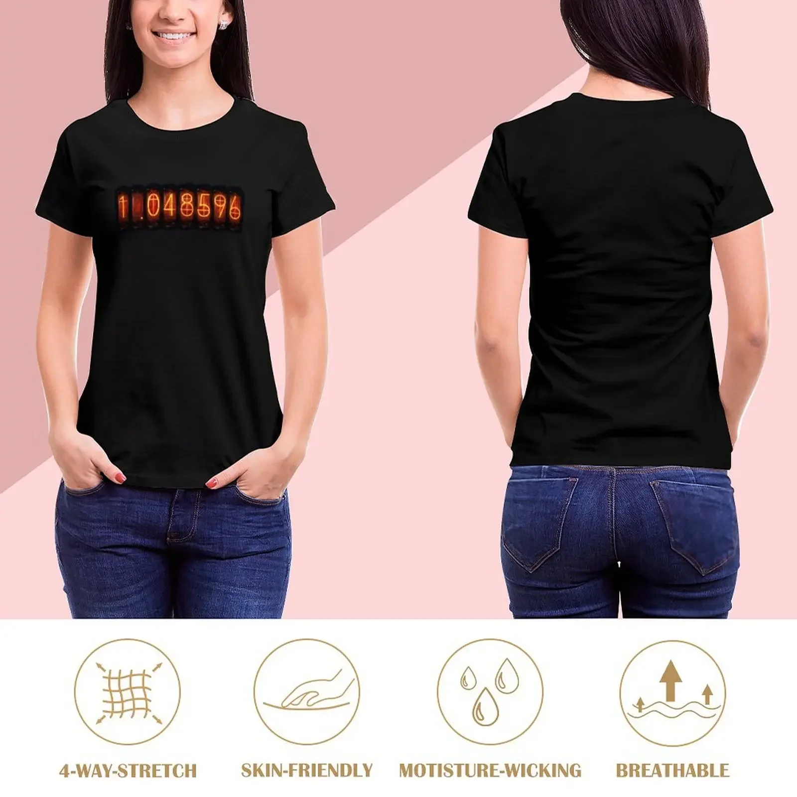 Steins Gate Divergence Meter T-Shirt funnys blacks summer clothes t-shirt dress for Women plus size sexy