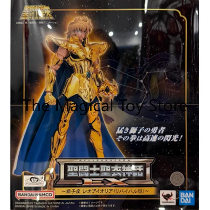 Figura Coleccionable Original de Bandai Saint Cloth Myth EX, Caballero de Oro Leo Aioria, Edición Renacida TNT