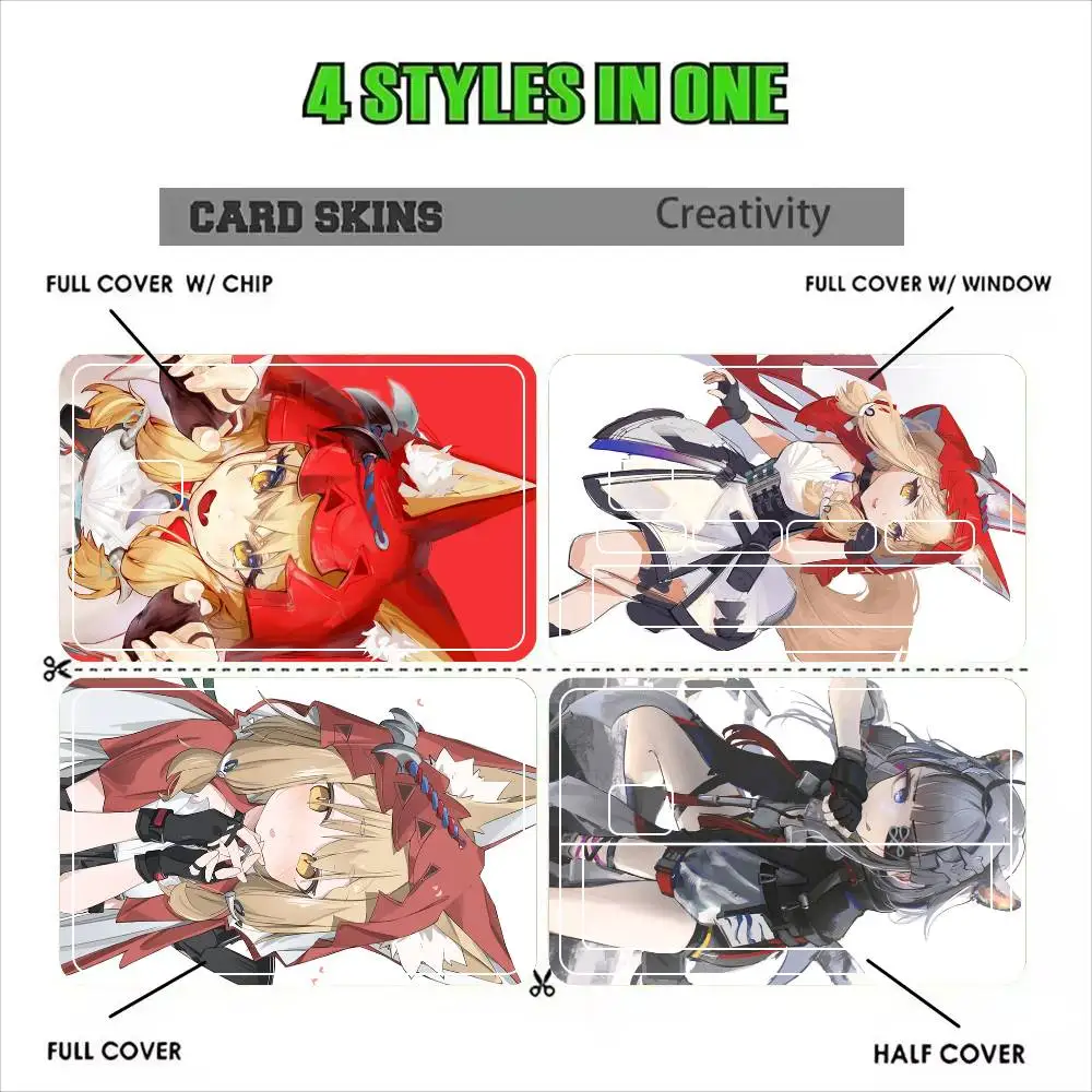 Rossi TangTang Arknights Endfield  Sticker Film Tape Skin for Credit Card Debit Card Cartoon Waterproof Stickers