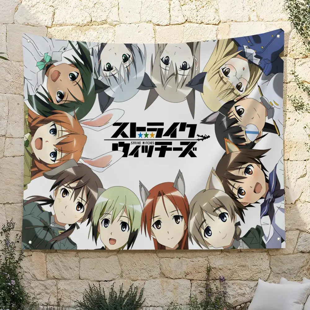 S-Strike Witches Flags Home Yard & Garden Decor Banner - Indoor Outdoor Wall Hanging Flag