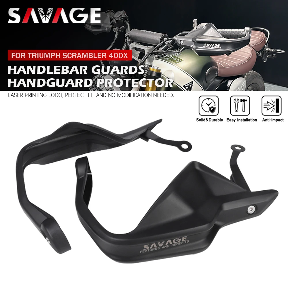 

For Scrambler 400X 2024 2025 Motorcycle Handguards Wind Shield Deflector Hand Grip Guards Handlebar Lever Protector 400 X