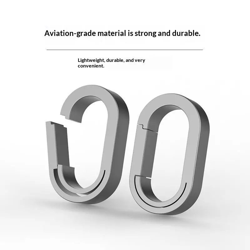 S MINI TC4 Titanium Alloy Keychain Buckle Key Ring Car Accessories Waist Hanging Chain Ring Buckles Opener EDC Outdoor Tool