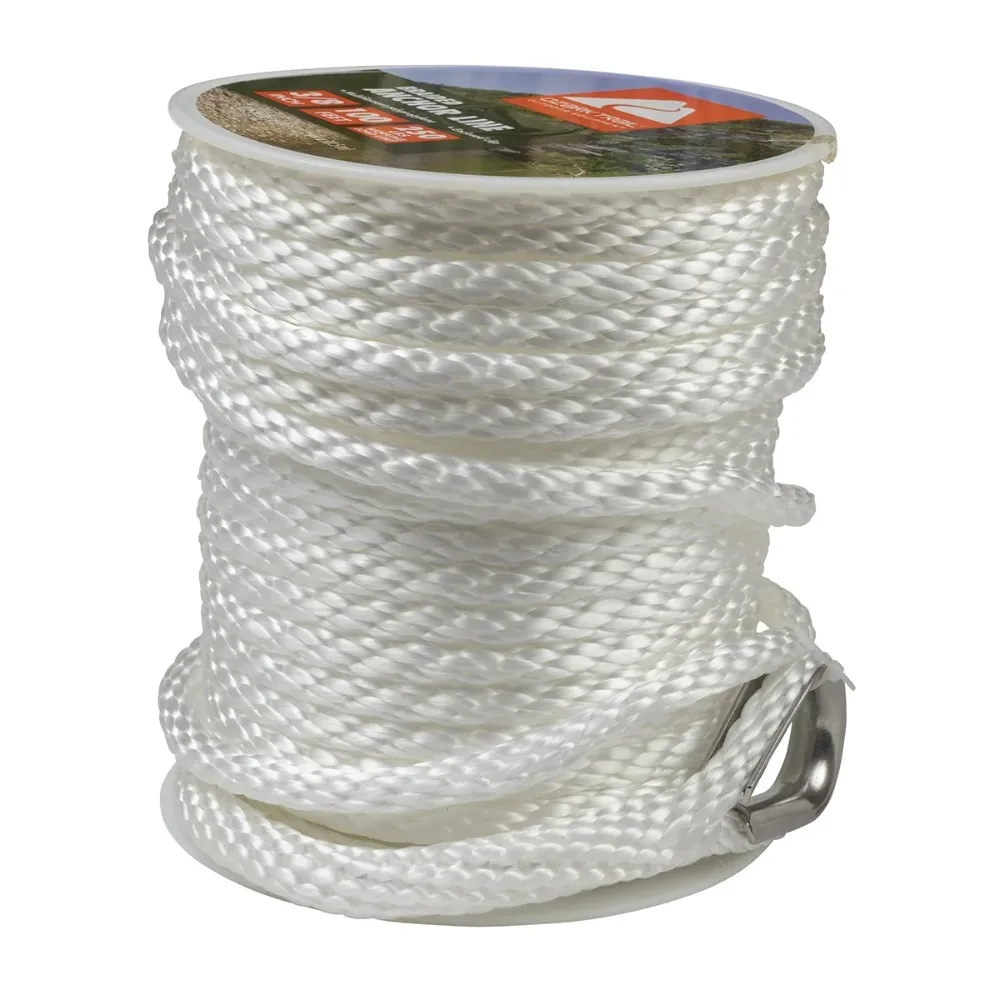 3/8"x100' Nylon Braided Marine Anchor Line 100 Foot Length