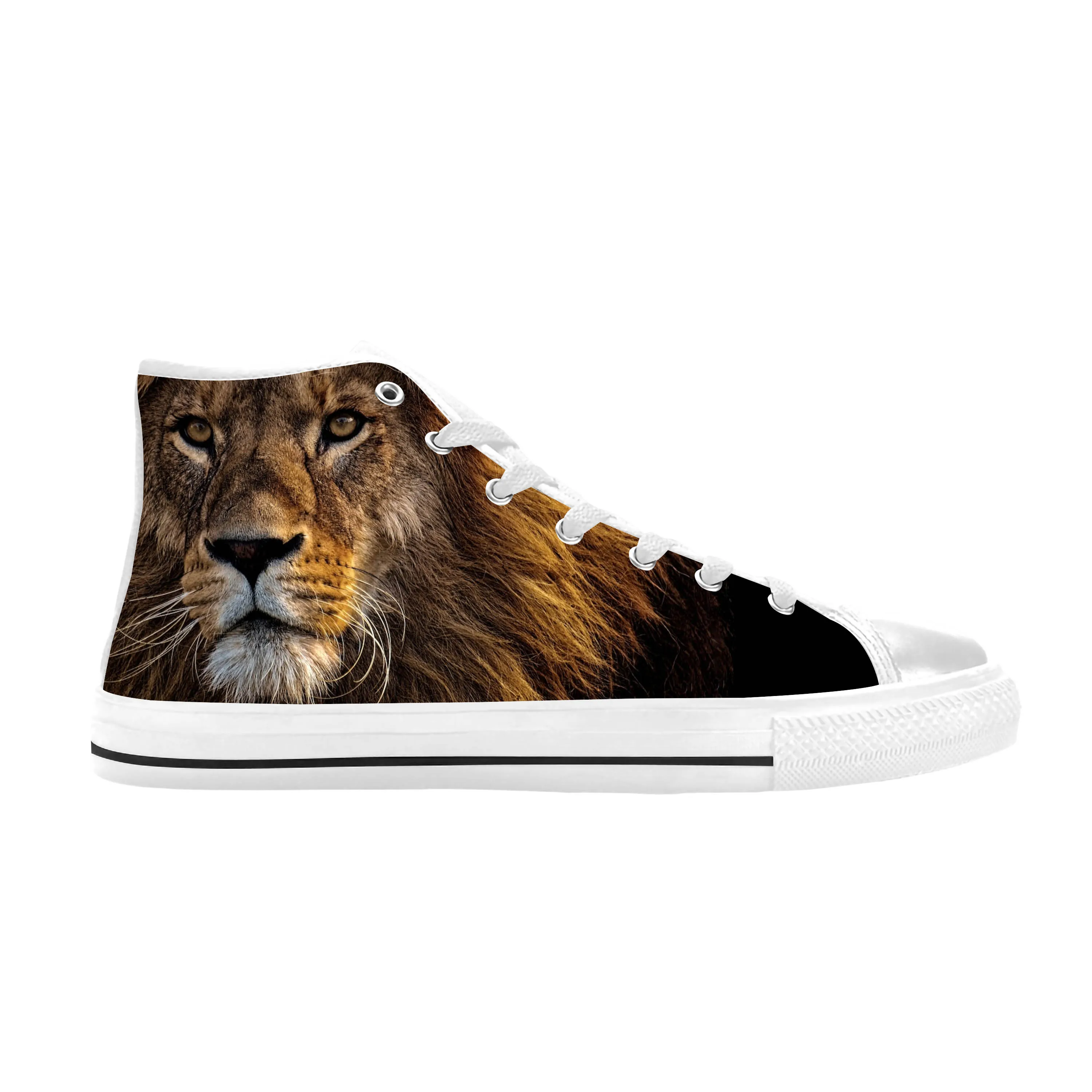 Ethiopia Ethiopian Flag Lion Of Judah Rasta Rock Casual Cloth Shoes High Top Comfortable Breathable 3D Print Men Women Sneakers