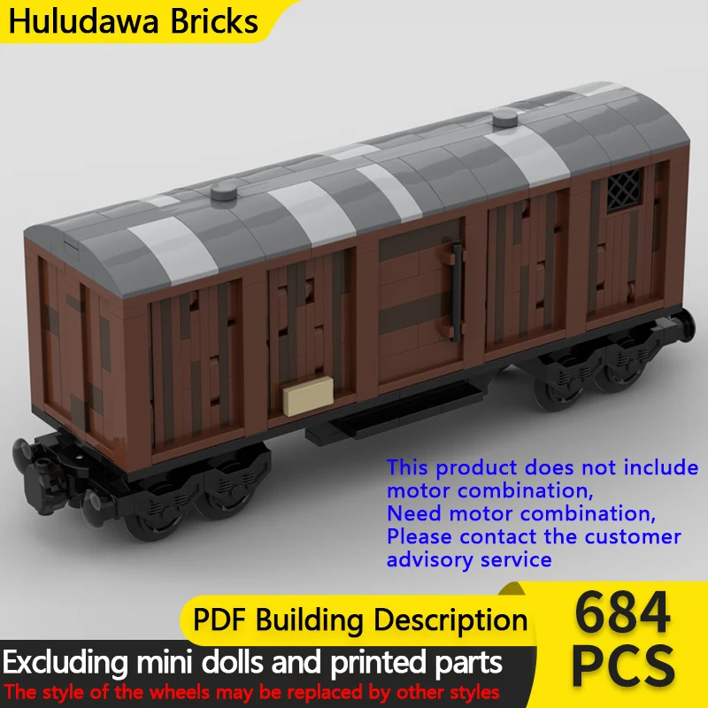 

Модель городской автомобиль MOC, строительные кирпичи, рельс, старый стиль, поезд, карета, модульная технология, детские праздничные подарки, сборка игрушек, костюм