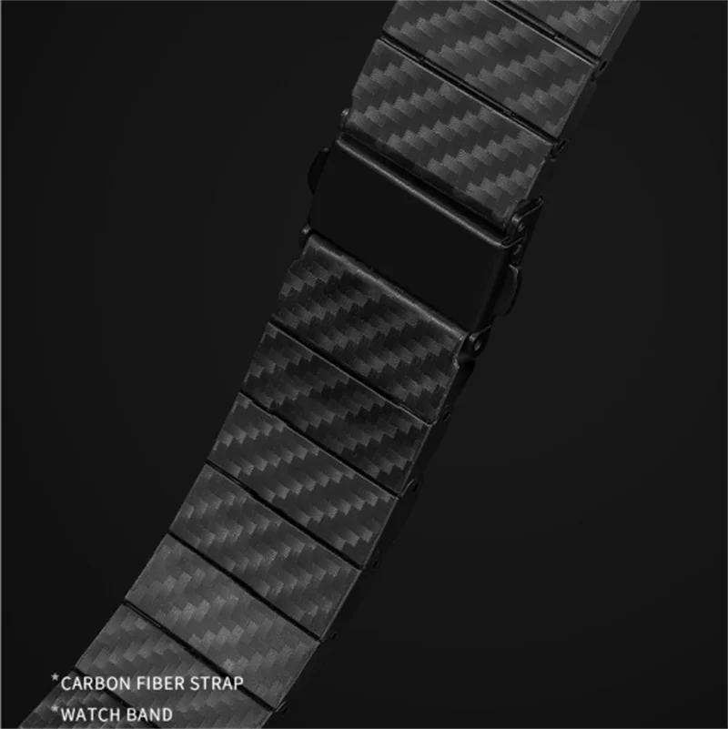 Ремешок из углеродного волокна для Samsung Watch 8 Classic/8 40 мм 44 мм, ремешок для часов, браслет для Galaxy Watch Ultra 2025, аксессуары для браслетов