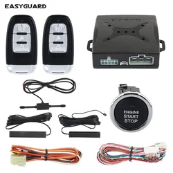 EASYGUARD alarm car system with auto lock unlock keyless entry remote starter push button start auto central lock