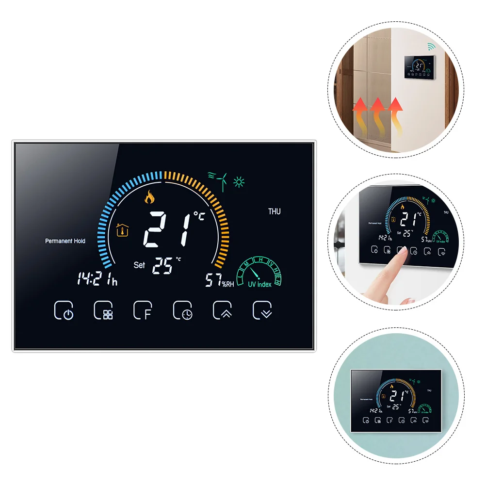 

1Set Smart Thermostat Intelligent Temperature Controller Touch Screen Heating Floor Thermostat Home Appliances