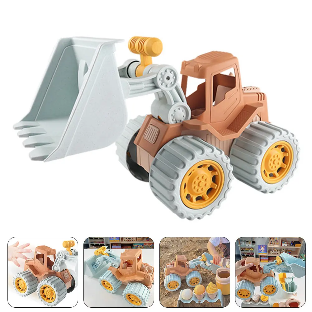 

Toddler Construction Truck Bulldozer Push Back Vehicle Car Kids Educational Beach Play Set Inertial Car Toy Kids Vehicle Toy