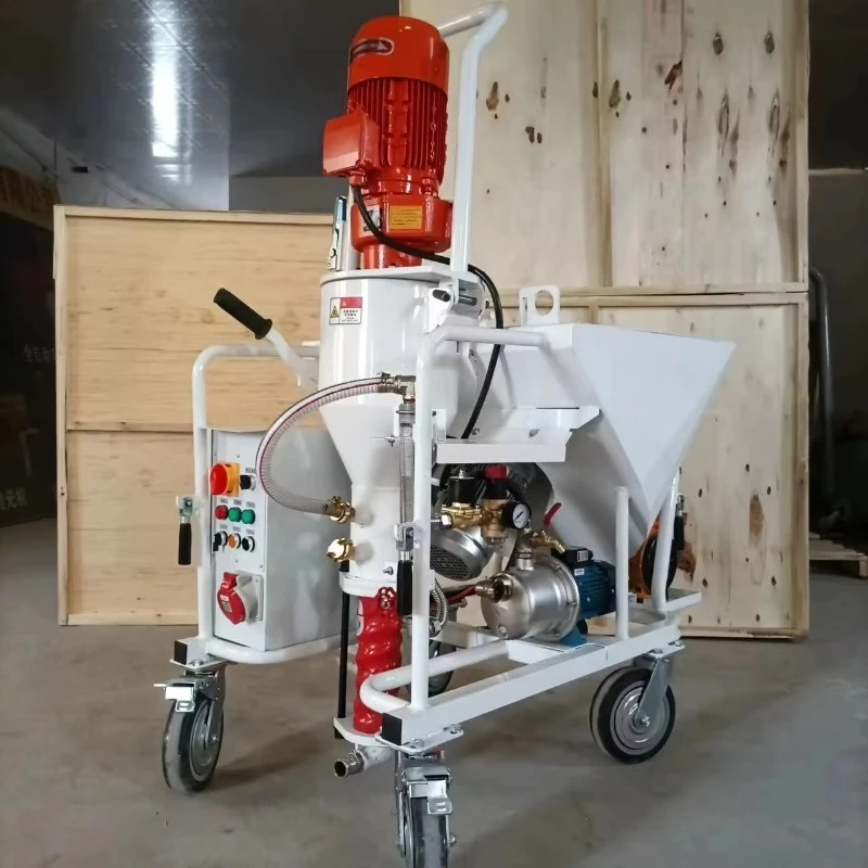Gypsum Spraying Machine Small Mortar Plasterer Cement Mortar Plaster 30m Horizontal Distance for Wall Putty Painting  Customized