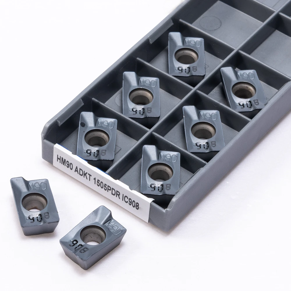 Inserção de Moagem Hm90 Adkt1505 Ic908 Ombro Quadrado Buraco Interno Ferramenta de Torneamento de Metal de Alta Qualidade Peças da Máquina Cnc Adkt 1505