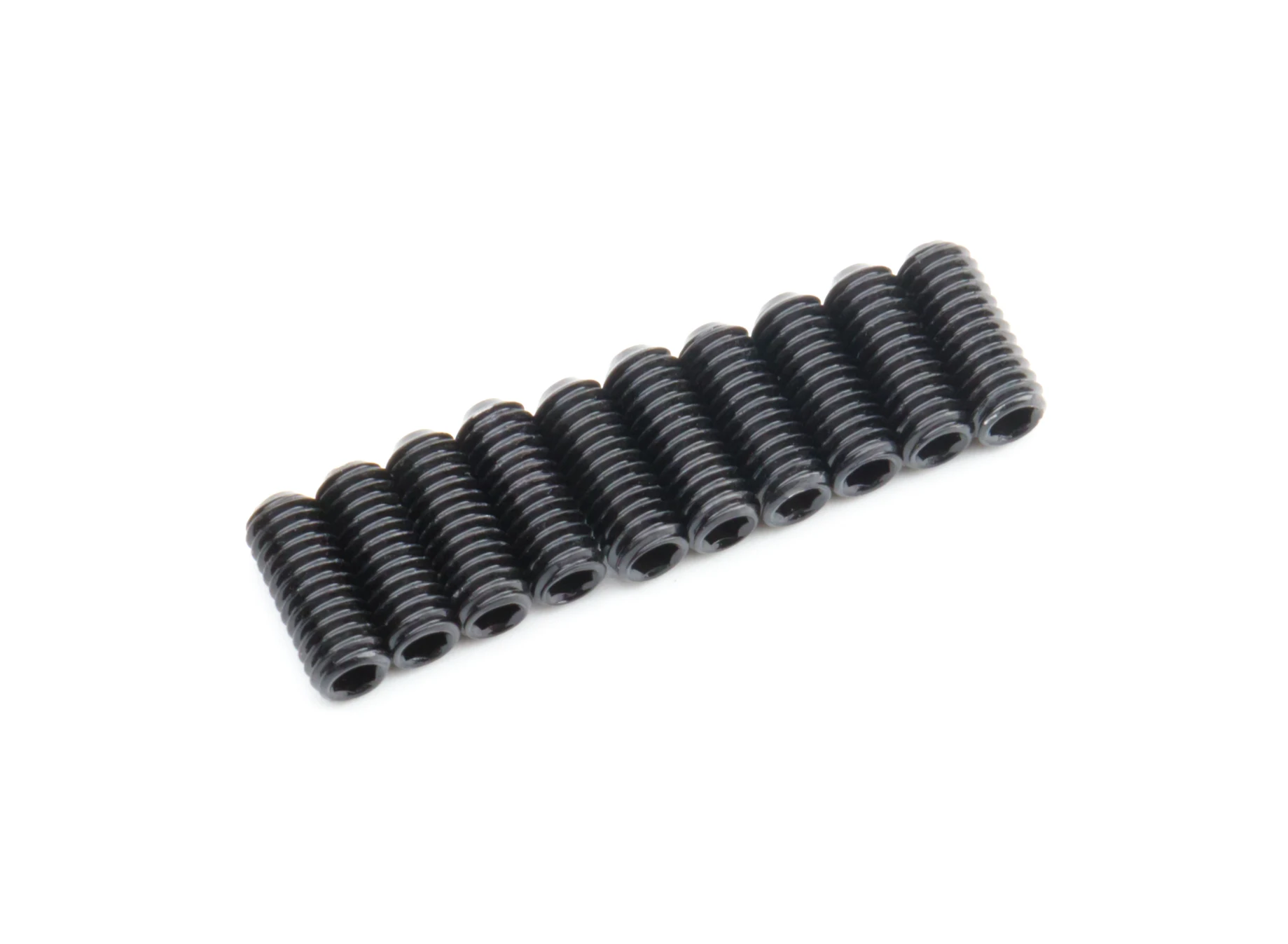 Gewindebohrsechskant M4 x 10 mm Maschinenstahl schwarz (10 Stück)