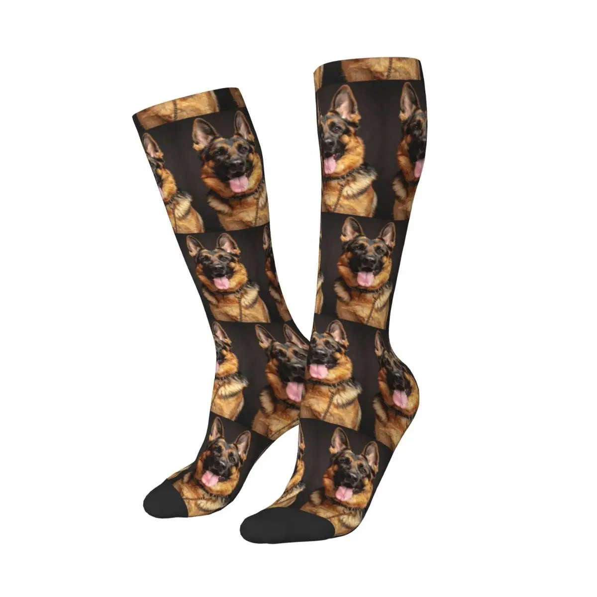 German Shepherd Dog Socks Harajuku Stockings All Season Long Socks Accessories for Unisex Christmas Gifts