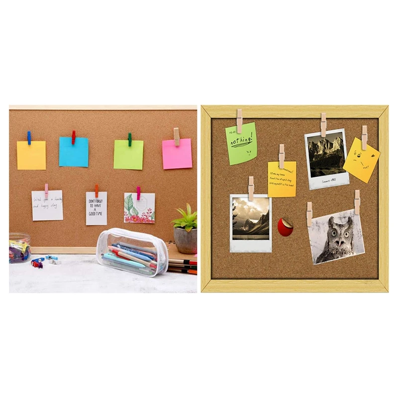 40 قطعة دبابيس ضغط مع مقاطع خشبية ، دبابيس ورق الإبداعية مع دبابيس لوحات الفلين ملاحظات صور الجدار والحرف للمكاتب المنزل