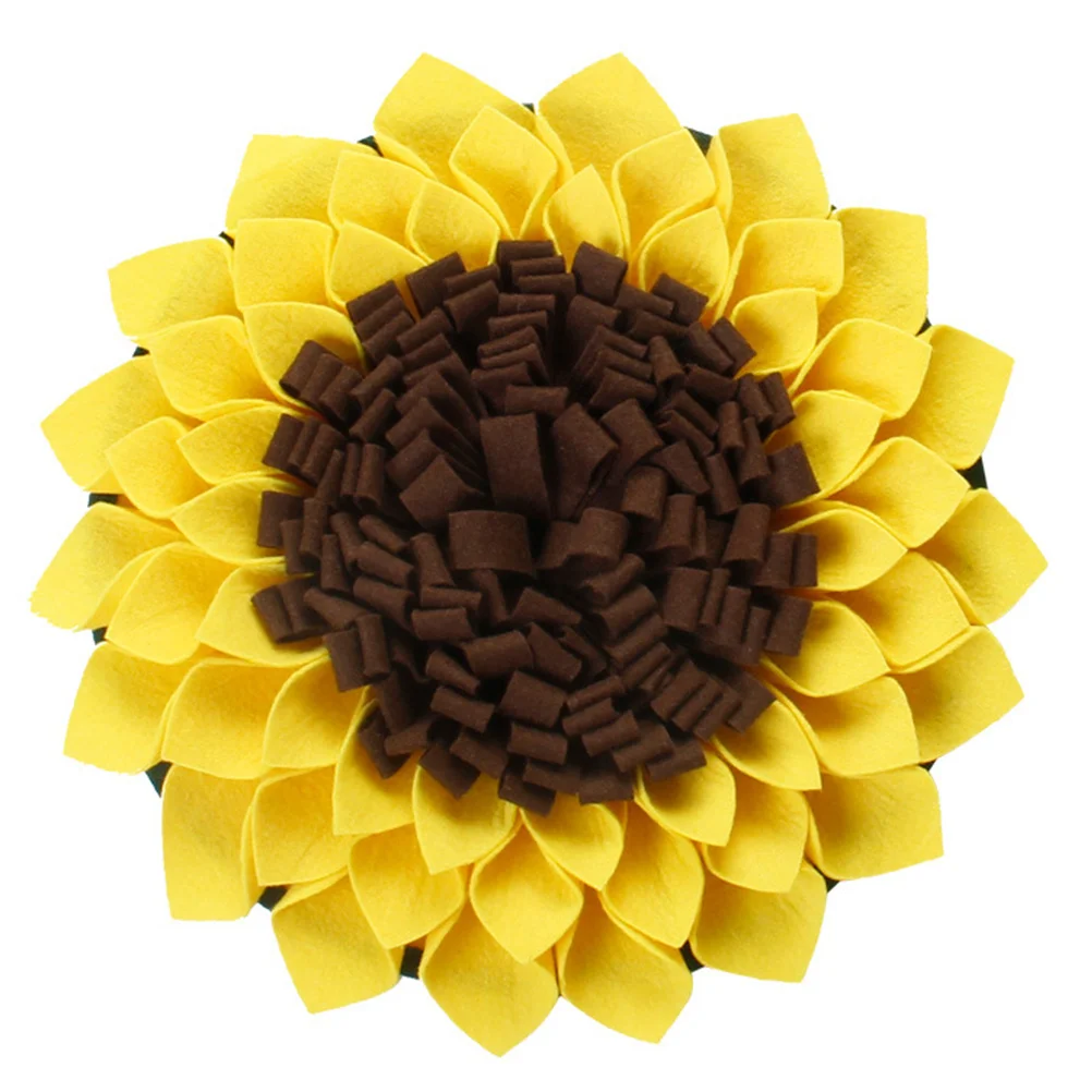 الحيوانات الأليفة شم حصيرة عباد الشمس تصميم الكلب العلف وسادة دائم ورأى القماش بطيئة الطعام التدريب حصيرة تحسين الشعور