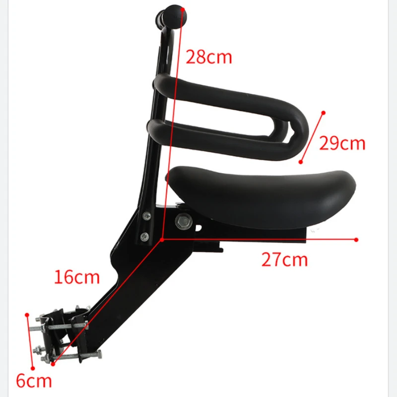 Foldable Bicycle Child Seat Front Electric Bike Scooter Baby Seat Bicycle Saddle Bike Seat 자전거 어린이 시트