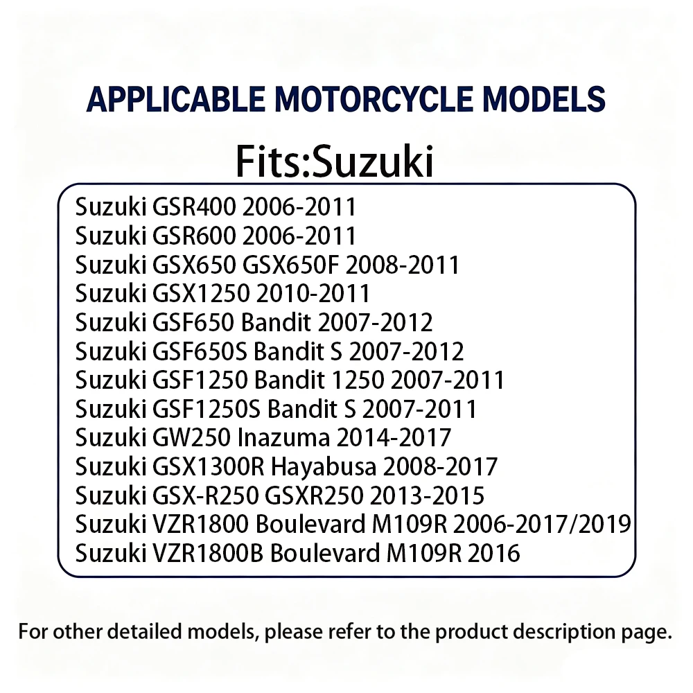 Motorcycle Rear Footrest For Suzuki VZR1800 B BZ N Z Boulevard M109R GSF650S GSF1250S Bandit GSXR250 GW250 Inazuma GSR400 600