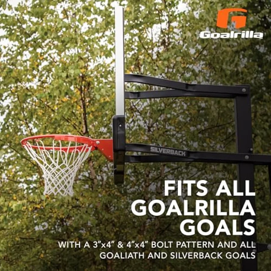 ProStyle Breakaway Medium Weight Basketball Hoop with Flex Rim for Outdoor Indoor Court Use Durable Adjustable Height Design fo