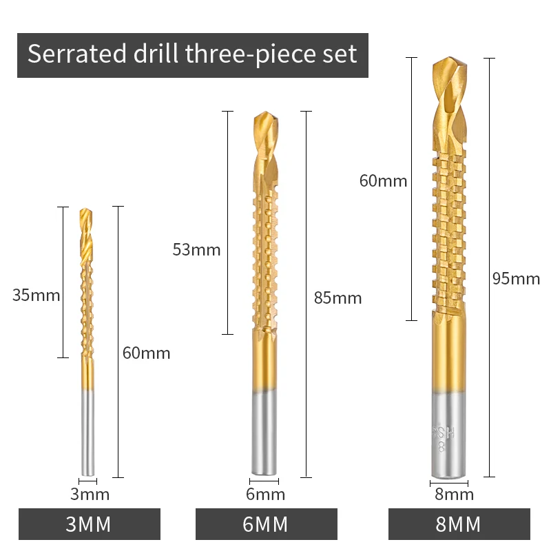 ステップドリルセット,金属,4-12/20/32mm,チタン鋼の硬質金属カッター,コーンピアスツール,ウッドドリルビット,3,4-12/20/32mm
