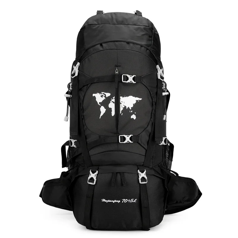 75L Hiking Backpack Multifunctional Mountaineering Bag Camping Rucksack Large capacity shoulders Outdoor Sports Backpack