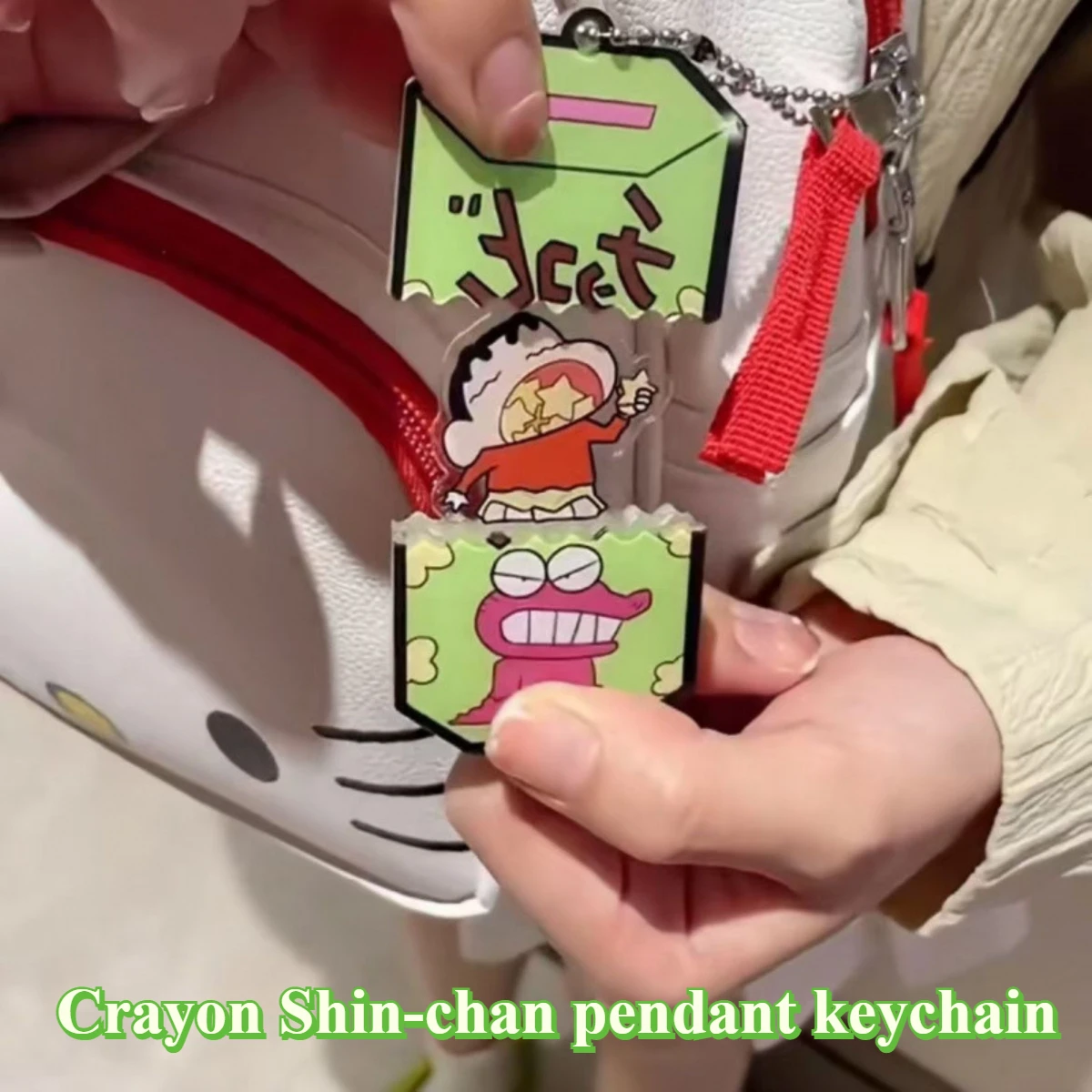 New Crayon Shin chan Anime Figures Cartoon Keychain Cute Acrylic Schoolbag Bag Decoration Pendant Gift for Boys Girls Children