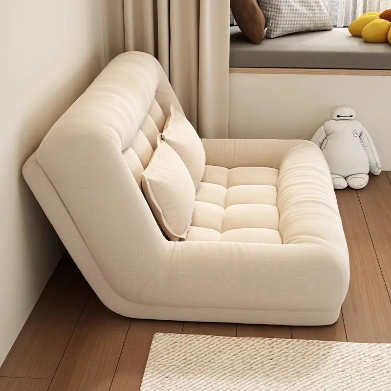 

Small-sized fabric sofa bed living room 2023 new bedroom lazy sofa apartment rental room folding double chair