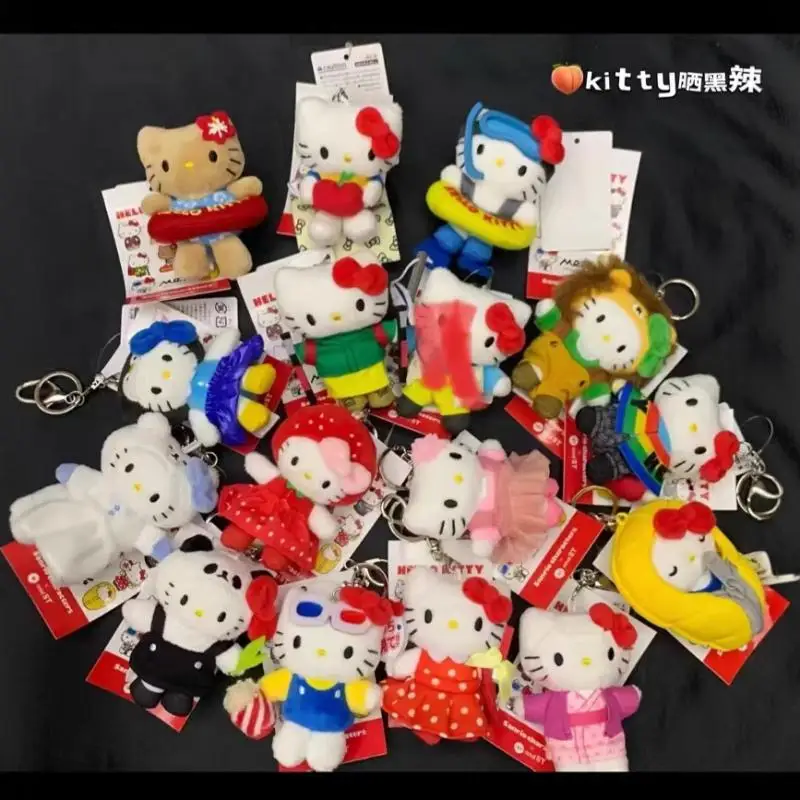

Kawaii Sanrio Hello Kitty плюшевые игрушки брелок мультфильм рюкзак брелок аксессуары кукла девушка на день рождения креативный подарок периферийные устройства