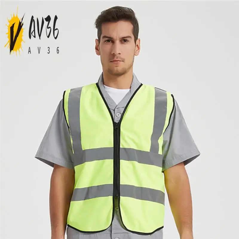

AV36-Safety Vest, Bright Neon Building Protective Film, Reflective Vest, Protective Warning Clothing Intersection Guard