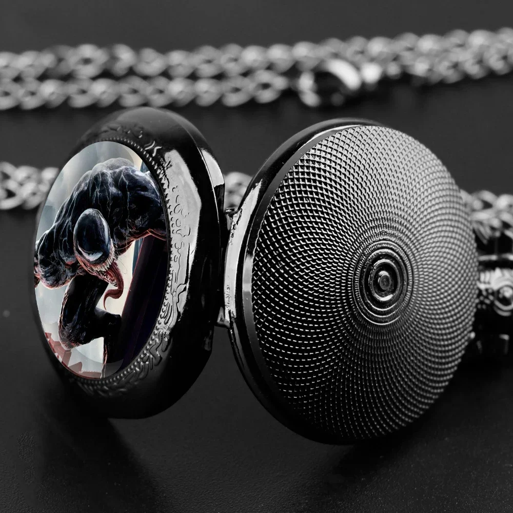 유명한 악당 디자인 유리 돔 석영 주머니 시계 체인 아랍어 패션 Accessroy 목걸이 펜던트 남성 여성 선물