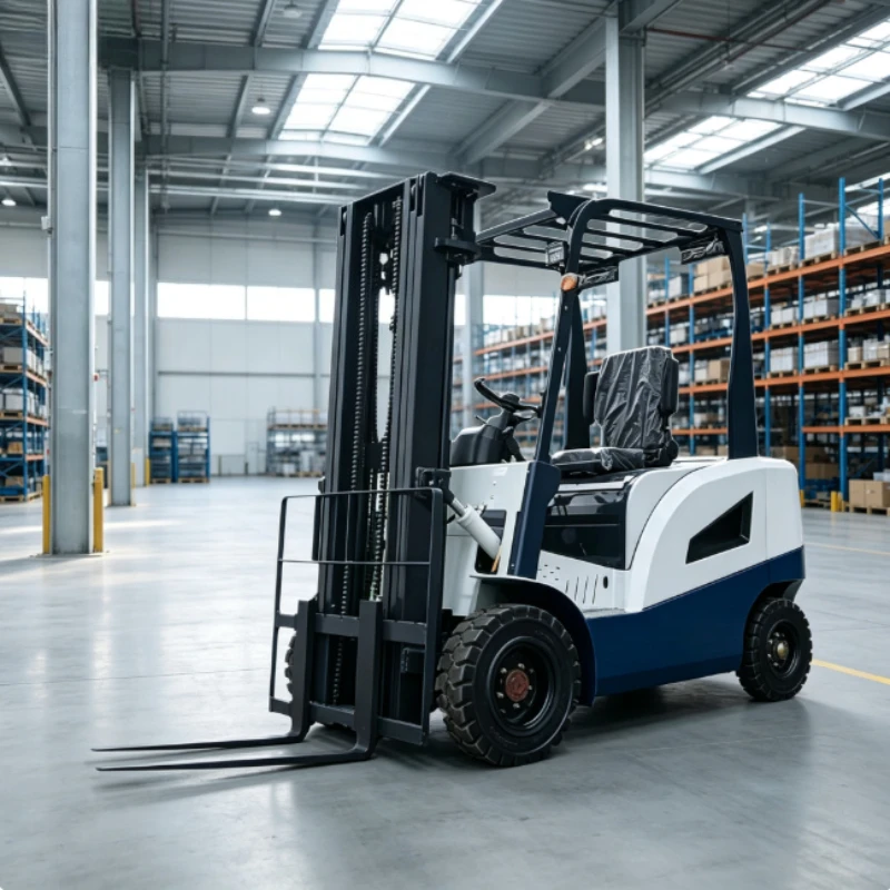Stable Lifting System 1.5 Ton 4 Wheel Full Electric Forklift Compact Smooth Factory Small Material Transport Equipment