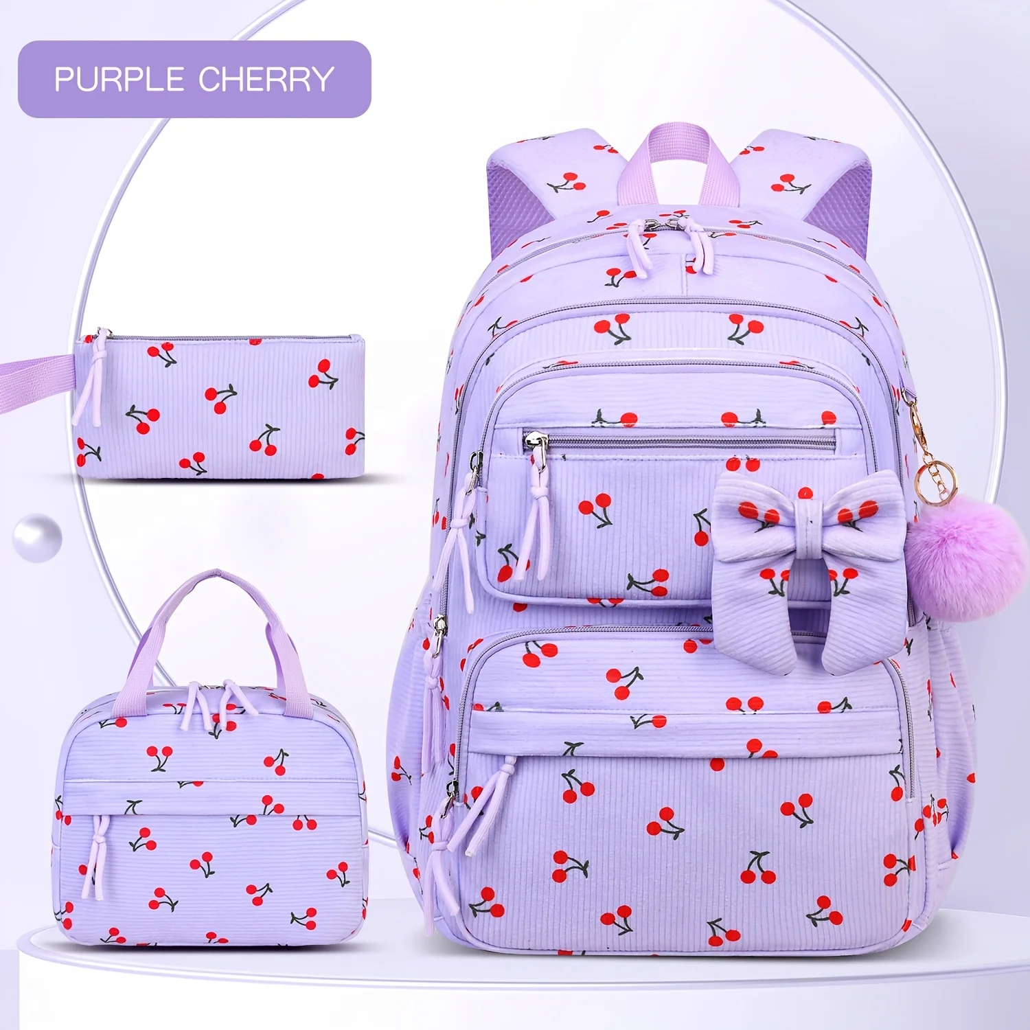 3pcs-corduroy-backpack-set-with-hand-bag-lightweight-teen-girls-school-bag-laptop-bag-travel-daypack-for-middle-high-school