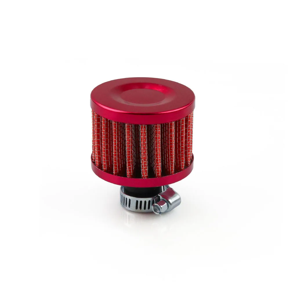 Universal 12mm Car Air Filter Vent Crankcase Breather Filter Valve Stem Covers Mini Air Breather Cold Air Intake