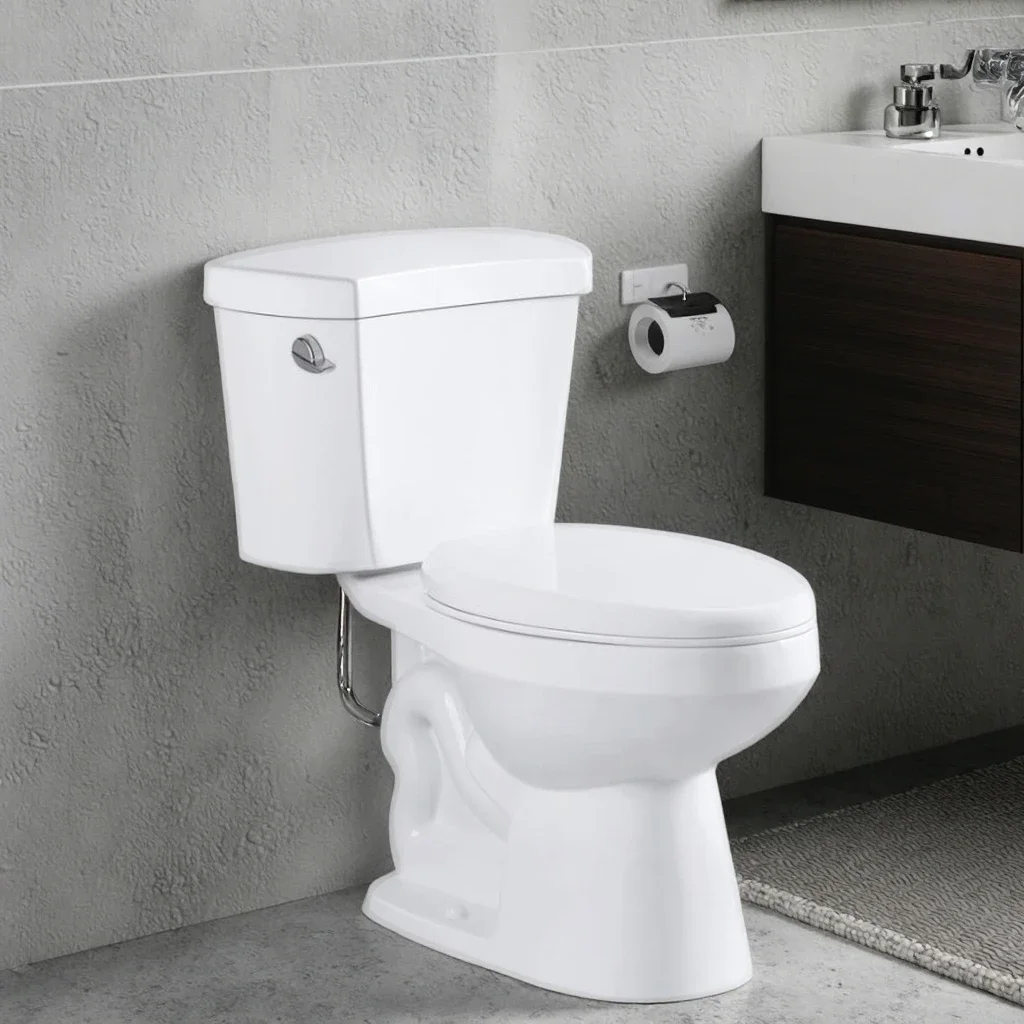 CUPC Good Quality Ceramic Floor Mounted Watersense Sanitary Ware Water Closet Bathroom Two Piece Toilet Commode