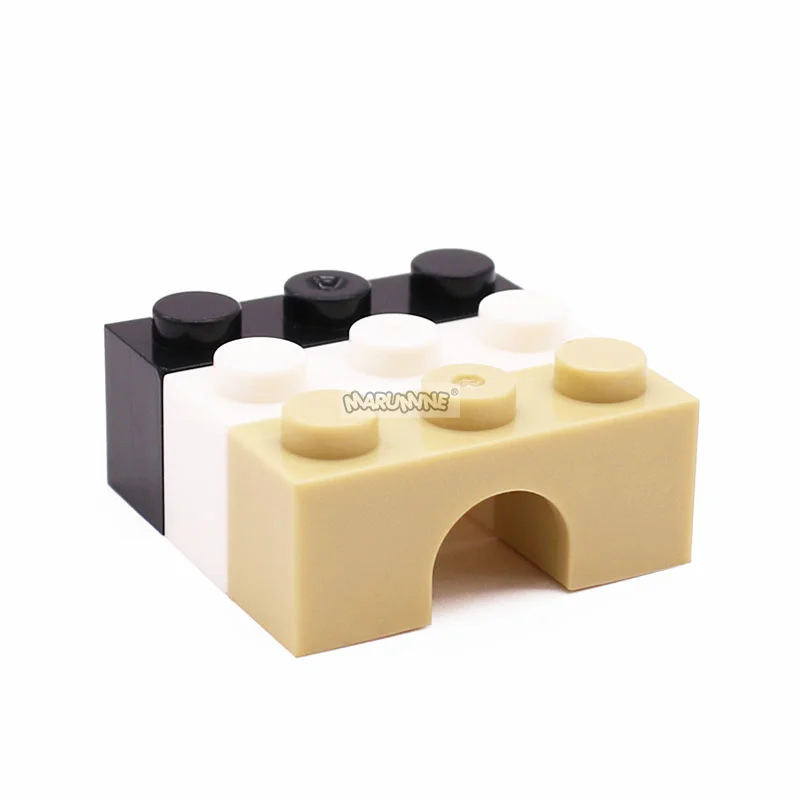 Marumine 1x3 Arch Assembles Particles Compatible 4490 30PCS MOC Building Blocks kit Accessories Educational Toy For Children