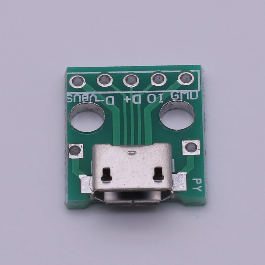 5-10 Buah Micro USB To DIP Adapter 5pin Female Connector Module Board Panel Female 5-Pin Pinboard B Type PCB 2.54 MM