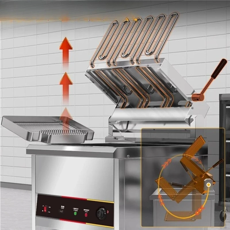 

Commercial vertical electric large-capacity electric heating intelligent constant temperature stainless steel fryer