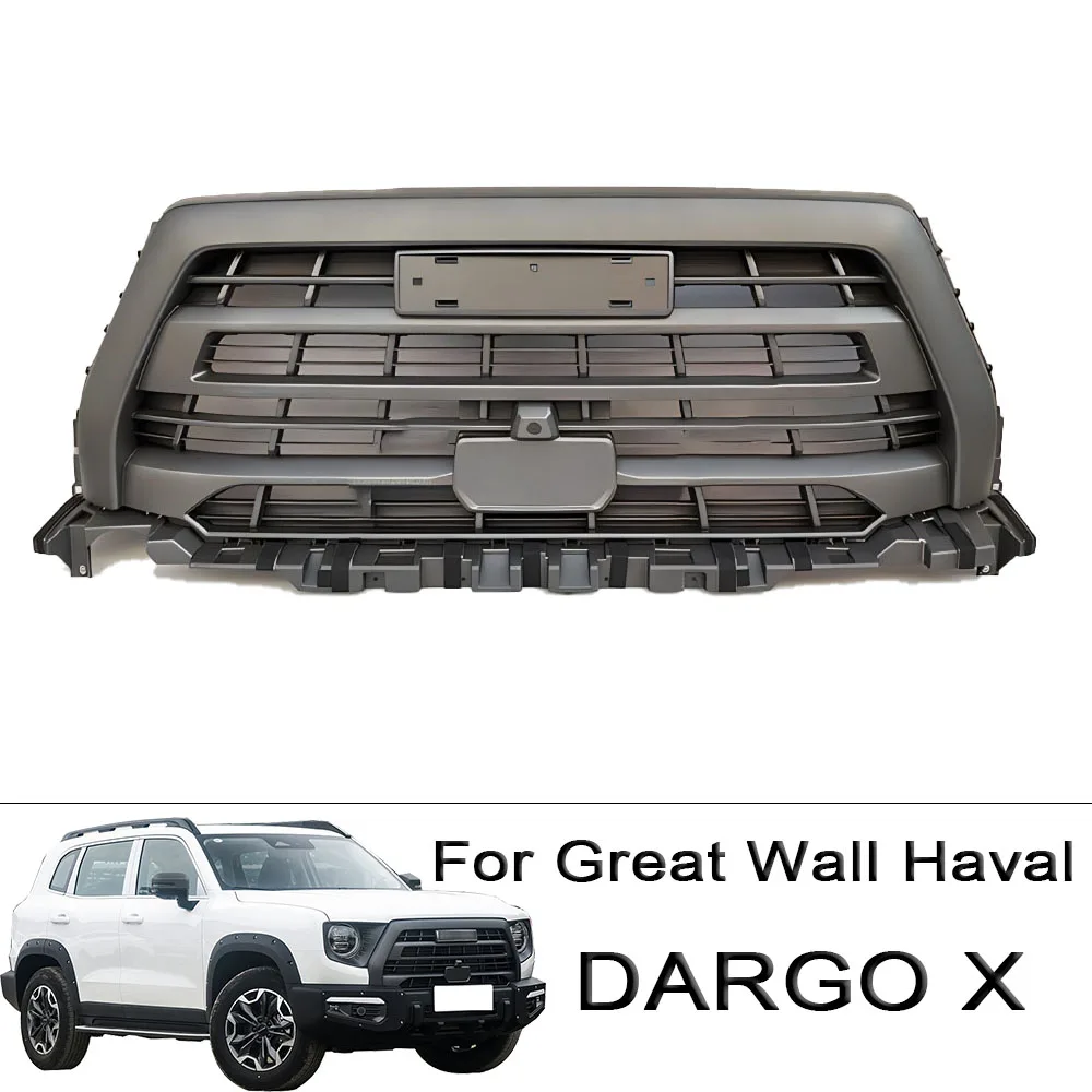 Accessories For Great Wall Haval DARGO X 2022 2023 Front Bumper Car Centre Panel Styling Upper Racing Grille Grills