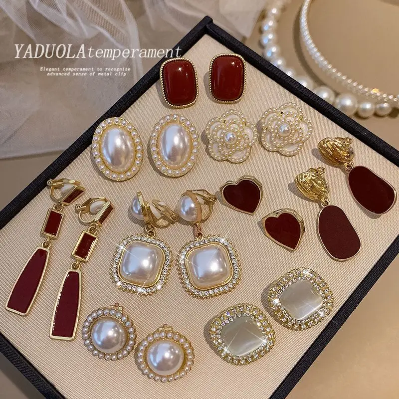 Advanced and Luxurious Ear Clips for Women Without Ear Holes 2024 New Minimalist Earrings Painless Earrings